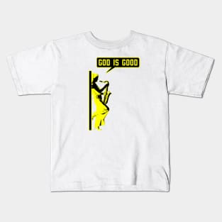 Christian saxophone player (saxophonist) in yellow and black color Kids T-Shirt